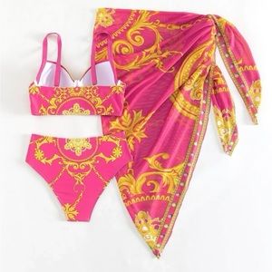 Women three pieces bikini set